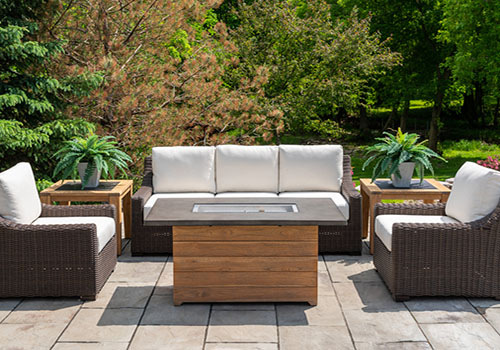 lloyd-mesa-lounge-chairs-fire-pit Outdoor lounge chairs and fire pit
