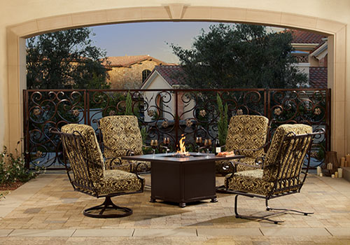 outdoor-chairs-fire-table-barrington Chairs and table for outdoor
